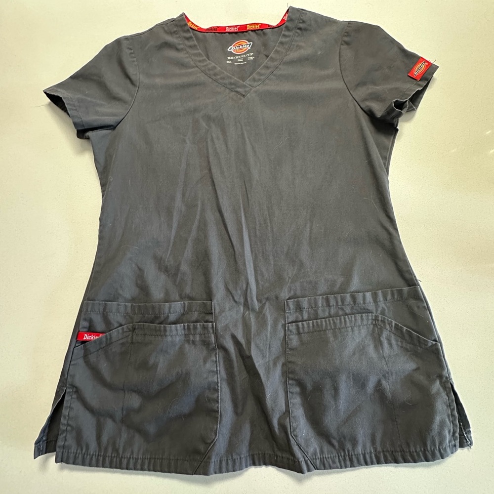 DICKIES SCRUB TOP GRAY